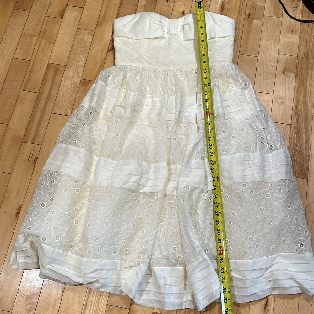NWOT Anthropologie BHLDN Hitherto Ivory Fondant Tea Wedding Dress - Picture 7 of 10